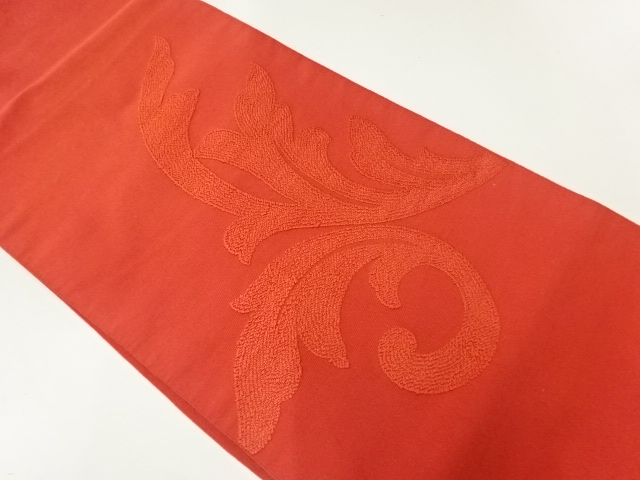 アンティーク　唐草模様織出し名古屋帯（材料）